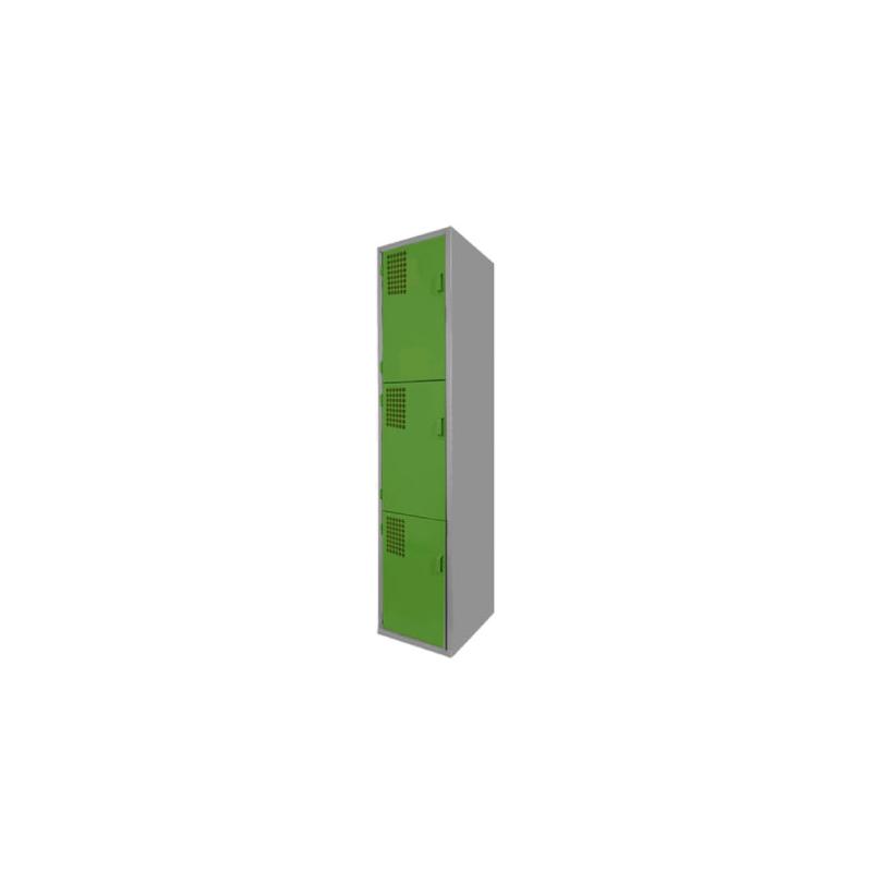 Locker Color Verde - 3 Puertas